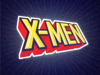 X-Men Cartoon cartoon logo sans serif vector wolverine is a badss x men