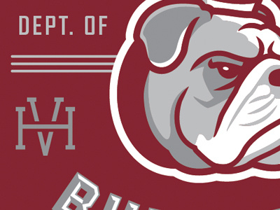 Hill Valley Spirit back to the future bulldog great scott high school logo tshirt vector