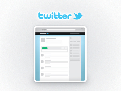 Twitter Mini illustration mini twitter vector