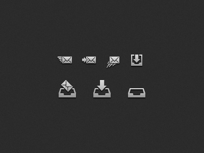 Inbox Icons full icon inbox mail send sent vector