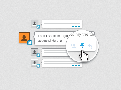 Assign Tasks bubble icons message social media twitter ui vector