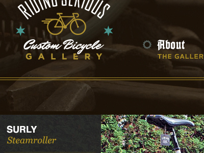 Bicycle Gallery Peek bicycle brown fixed gear gallery gold teal track bike typography wrench