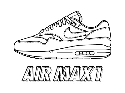 Nike Air Max Coloring by Justin W. Siddons on Dribbble