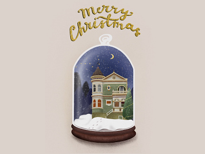 Merry Christmas art card christmas christmas card christmas coming christmas tree giftcards home house illustrations merrychristmas night sky paperweight snowing tree winter winter is coming winter is here