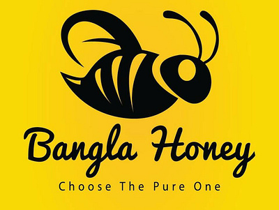 Logo Design Bangla Honey 1 adobe illustrator adobe photoshop black brand identity branding design dribbble graphic graphic design identity identity branding identity design illustrator logo typography ui ui design