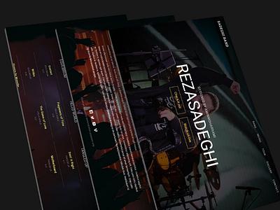 Design Reza Sadeghi Band Website