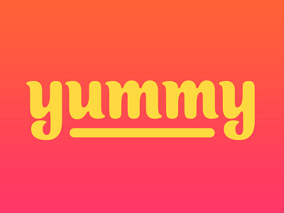 Yummy letter lettering type typography yellow