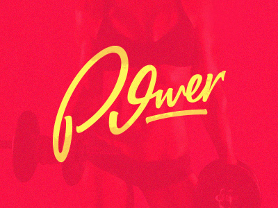 Power calligraphy lettering type