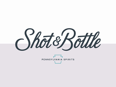 Shot & Bottle Identity bar branding logo restaurant script typography typography