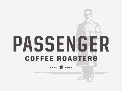 Passenger Coffee Roasters Logo with Conductor Asset