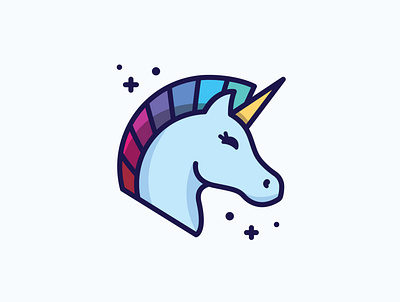 Unicorn Love colorful graphic design illustration unicorn vector