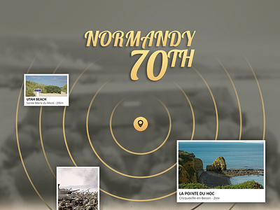 Behance Project - Normandy70th app ui ux
