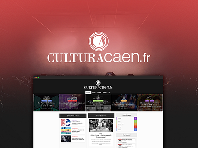Behance Project - Culturacaen.fr brand design culture identity logo ui website