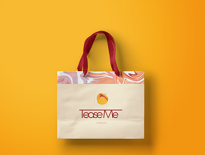 Tease Me Lingerie Bag bag branding design graphicdesign logo typogaphy