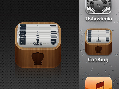 CooKing app icon app box cook icon king recipe