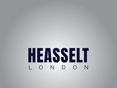 heasselt london branding design illustration illustrator lettering logo minimal typography typography design
