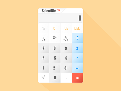 Day 4 DailyUI - Calculator app design colorpalette dailyui design ui ux xd