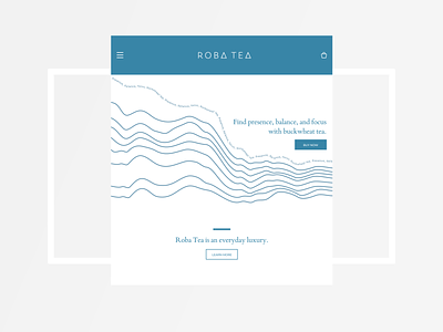 Roba Tea Landing Page branding design logo