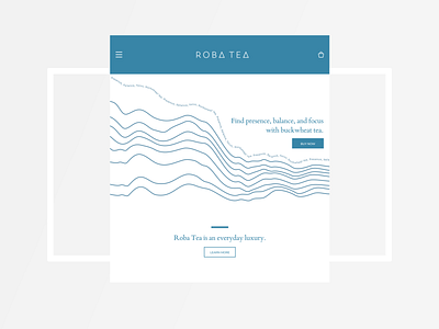 Roba Tea Landing Page