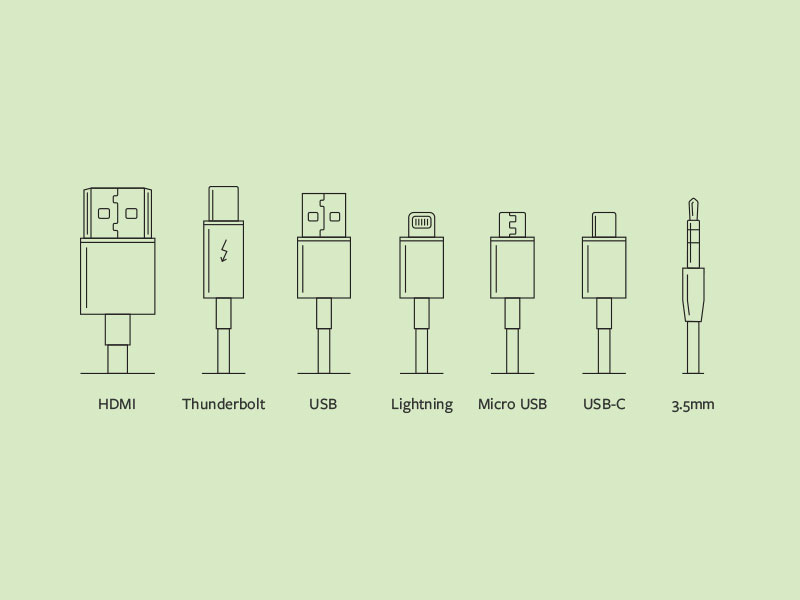 Cable Illustrations moshi monoweight single-weight icon illustration diagram cable cables