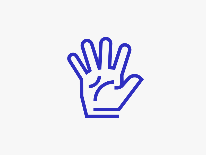 Count It animation counting finger five hand icon numbers palm zero