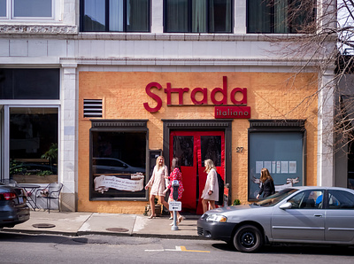 Strada branding hospitality logo logo design restaurant