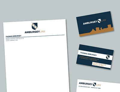 Amburgey Law branding design identity law firm logo