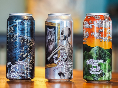 Beer Can Design for Burial Beer Co.