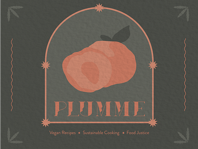 Plumme branding design illustrator logo vegan