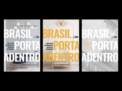 Capas comemorativas do livro Brasil Porta Adentro 40 anos abd book book cover brasil interior design