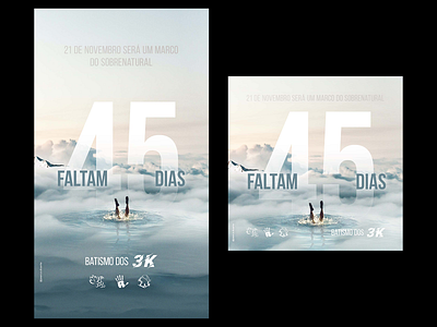 Post 45 dias para o Batismo dos 3K 3k 45 baptism batismo days dias post sky videira water