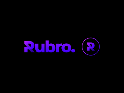 Logo Rubro avatar logo logo design monogram naming purple purple logo r rubro