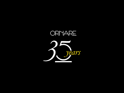 Logo Ornare 35 anos 35 anos logo logo design ornare years