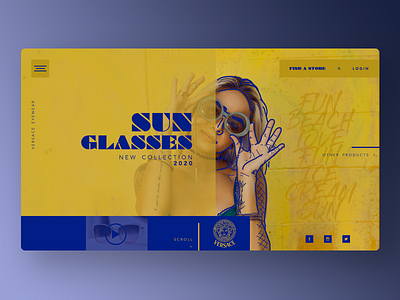 sunglasses adobe brand photoshop ux web webdesign website xd