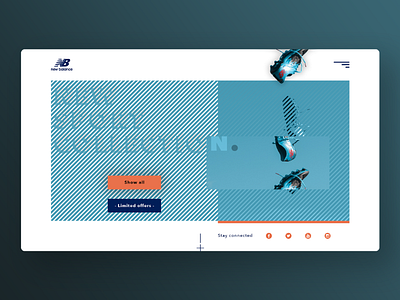 New balance landing page adobe interface ui ux web webdesign