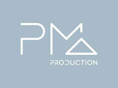 PMA PRODUCTION branding corporate identity logo logo design typography vector