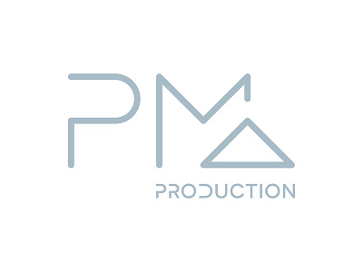 PMA PRODUCTION branding corporate identity logo type typography vector