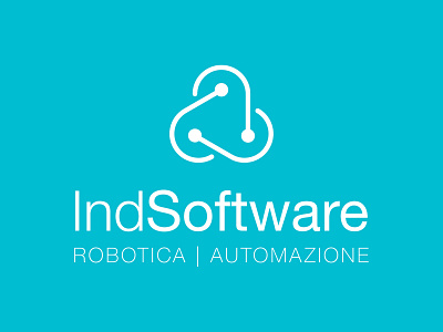 Indsoftware | Robotica e Automazione corporate identity design logo logo design software company typography vector