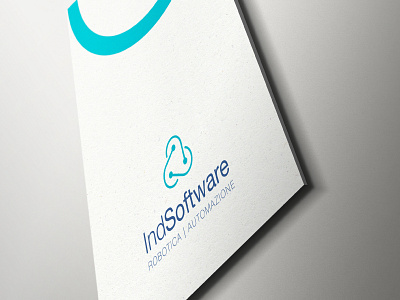 Indsoftware | Robotica e Automazione automation brand branding corporate identity design logo logo design robotics software company type typography vector