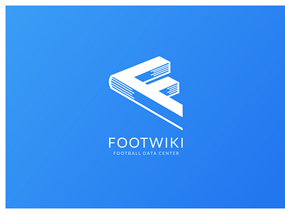 FootWikki color design flat foot logo vector