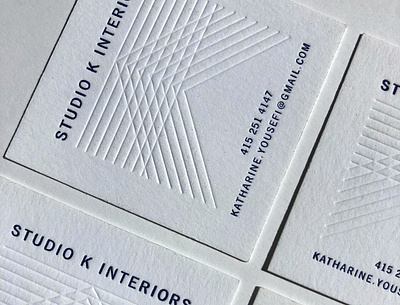 Studio K Identity and business card branding business card design design idenity identity design letterpress typography