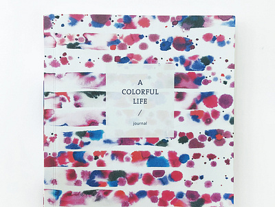 A Colorful Life Journal book cover book design design graphic design illustration typography