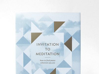 Invitation to Meditation Book book cover book design design illustration layout design typography