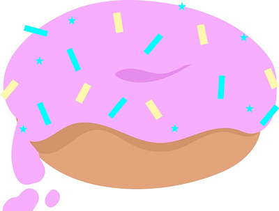 The Big Donut big donut blue branding donut illustration pink and blue pnik