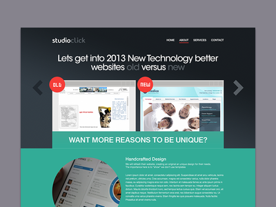Studioclick landingpage