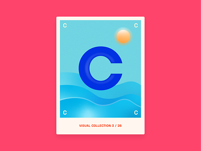 Alphabet challenge - C at Sea c challenge design graphic graphic design letter sea water