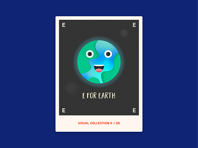 Alphabet challenge - E for Earth alphabet challenge earth globe graphic graphic design graphics