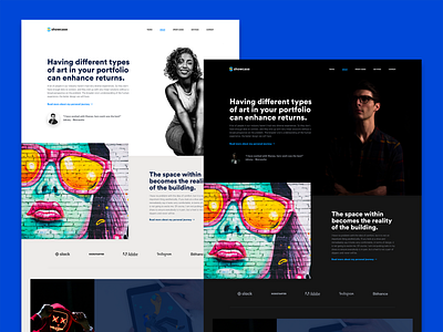 Showcase portfolio light & dark version blog clean design gallery hero interface kit modern personal portfolio ui ui kit user interface ux vector web web design webdesign website