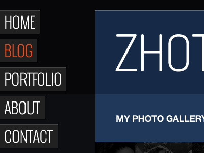 Zhot Gallery, Blog & Portfolio blog clean design gallery html one page portfolio responsive showcase webdesign zhot