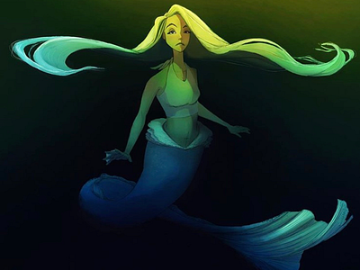 Neither Welcome, Nor Wanted. character design illustration illustrator mermaid